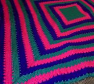 Hand Made Crocheted Throw/Blanket