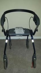 Deluxe dual walker w/seat, used 3 times