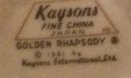 Golden Rhapsody Pattern 1961 Japan vintage