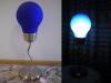 Blue Light Bulb Shaped Lamp