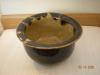 Brown/Tan Hand-thrown and glazed ceramic bowl