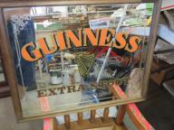 mirror guinness extra stout sign  nice frame