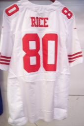 Throuback NFL San Francisco 49er#80 RICE  White Jersey Size L, XL