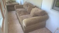 nice sofas (2) couches beige colored  one is $60 other is $75