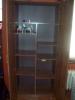 Tall wooden cabinet w/ lock and keys