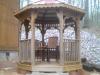 Gazebo 8' Octagon treated pine, red metal roof