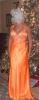 BRIGHT Highlighter Orange Prom/Formal Dress!