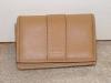 New Tan Leather Expanding Coach Coin Purse