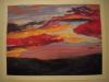 Original Painting Abstract Sunset