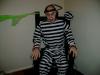Halloween Prisoner in Electric Chair - Lifesize and Realistic