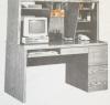 Oak laminate bookshelf, cabinet, desks and more-Yard Sale 10/24