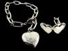 Heart shaped locket charm Bracelet