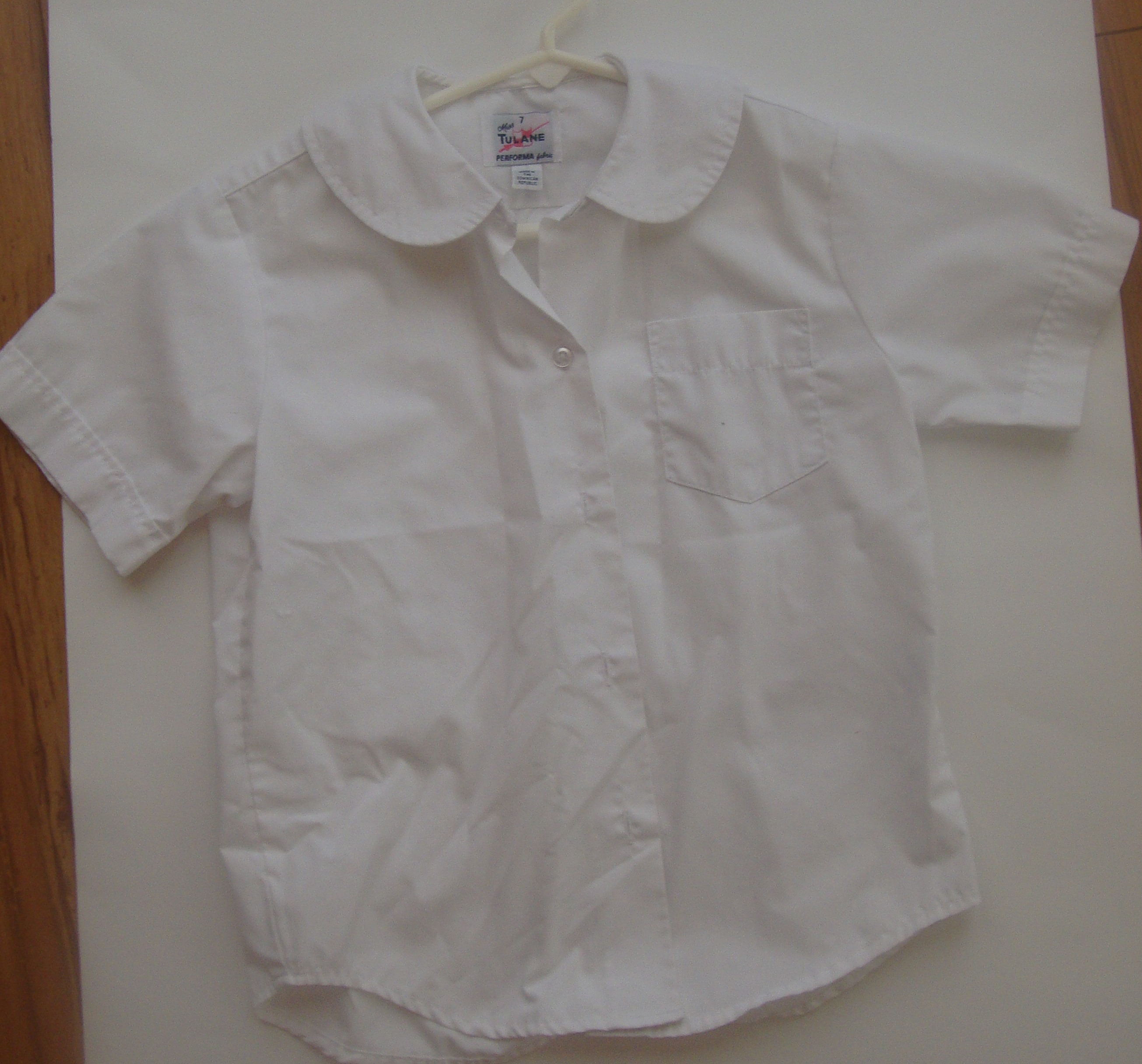 Tulane Girls Peter Pan Collar Short Sleeve Shirts in Cleaningupman's ...