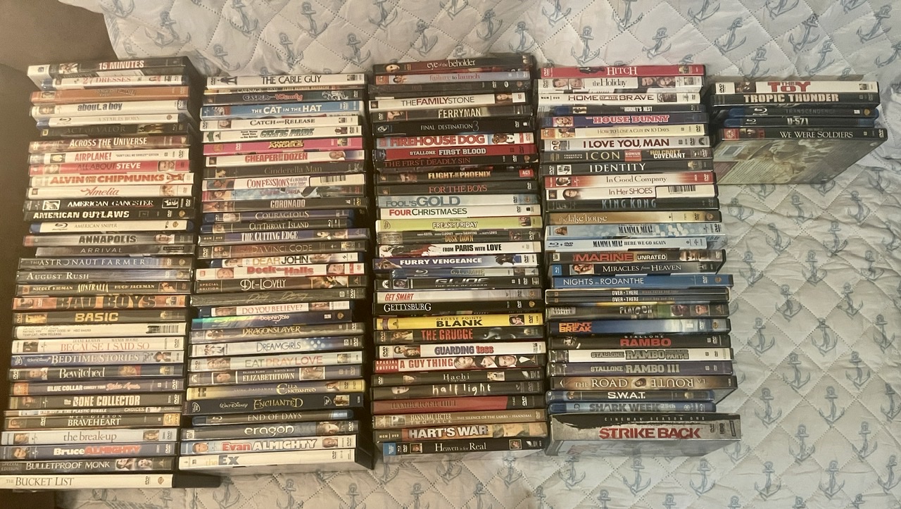 Pictured is complete list of DVDs/BRs - Mix and Match