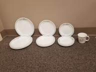 Corelle Spring Pattern Dishes - Set of 8